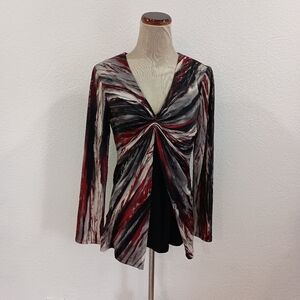 Dusak Designs Print Pullover Blouse